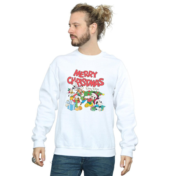 Disney Herr Mickey And Friends Winter Wishes Sweatshirt XXL Vit White XXL