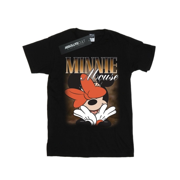 Disney Mens Minnie Mouse Bow Montage T-Shirt M Svart Black M