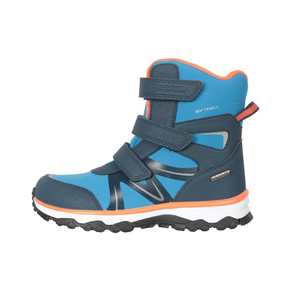 Mountain Warehouse Barn/Barn Adaptive Softshell Snö Blue/Orange 13 UK Child