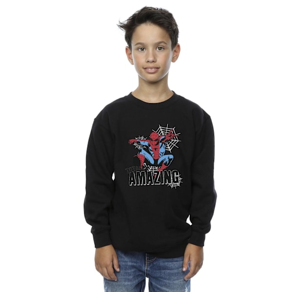 Marvel Boys Spider-Man Amazing Sweatshirt 12-13 år Svart Black 12-13 Years