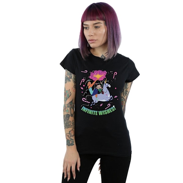 Disney Dam/Kvinnor Wreck It Ralph Jasmine Och Vanellope Cotto Black L