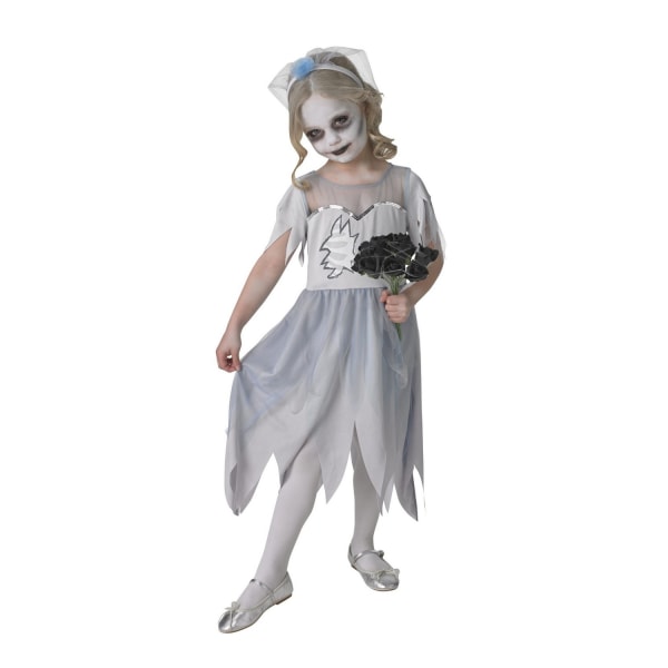 Bristol Novelty Girls Dearly Departed Bride Dress Costume S Gre Grey S