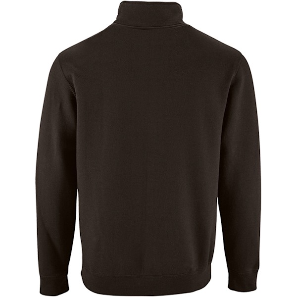 SOLS Herr Stan Kontrast Dragkedja Hals Sweatshirt S Svart Black S