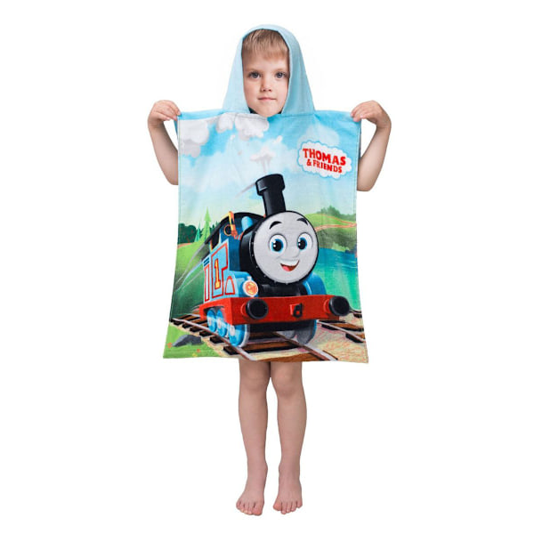 Thomas And Friends Logo Huva Handduk En Storlek Blå/Flerfärgad Blue/Multicoloured One Size