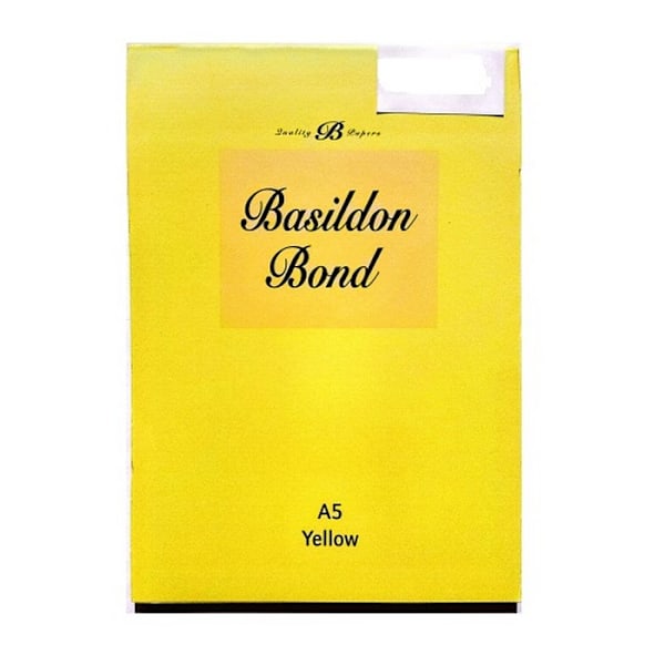 Basildon Bond A5 Kuvert (Förpackning om 50) En Storlek Gul Yellow One Size