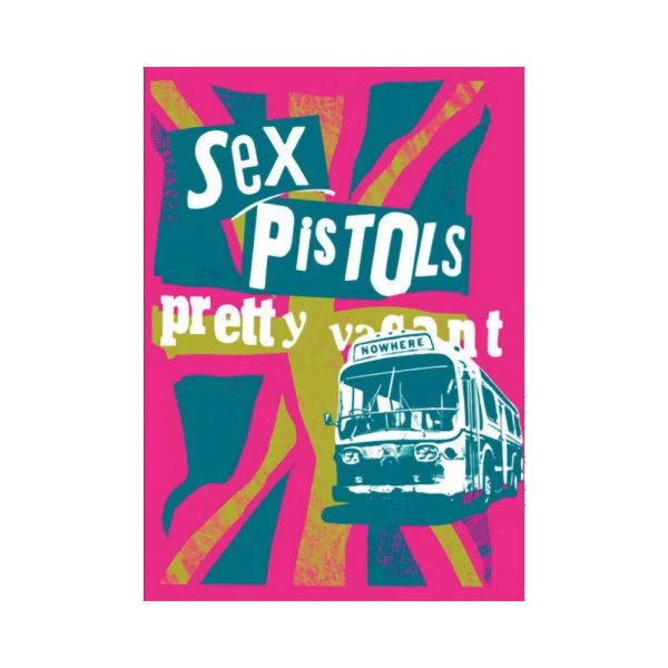 Sex Pistols Ganska lediga vykort One Size Rosa/Blå/Vit Pink/Blue/White One Size
