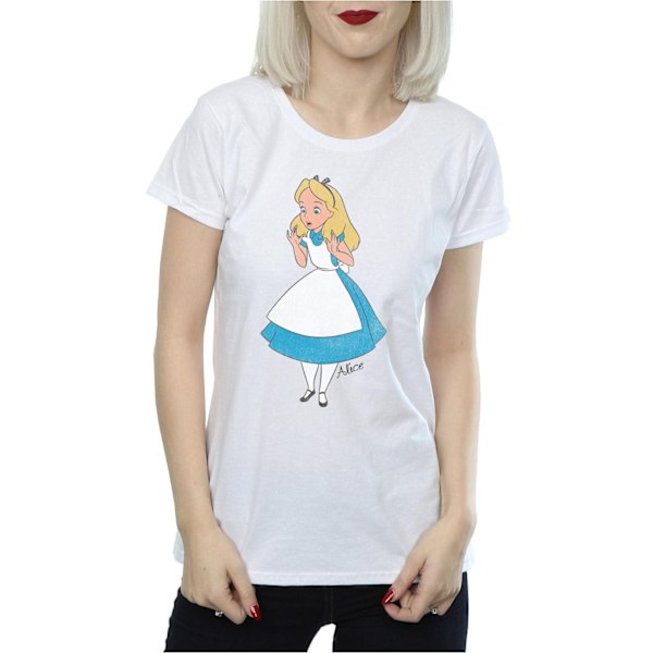 Alice i Underlandet Dam/Dam Alice T-shirt S Vit White S