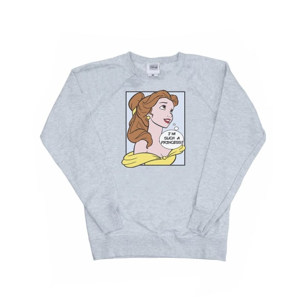Disney Princess Dam/Dam Belle Pop Art Sweatshirt XS Heath Heather Grey XS