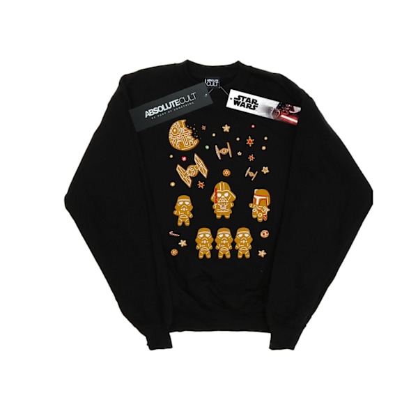 Star Wars Mens Gingerbread Empire Sweatshirt L Svart Black L