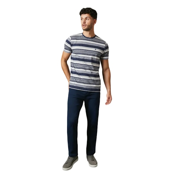 Maine Herr Denver Randig T-shirt S Blå Blue S