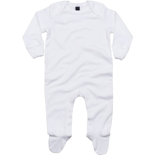 Babybugz Baby Unisex Ekologisk bomull Kuvert Neck Sleepsuit 0-3 White 0-3 Months