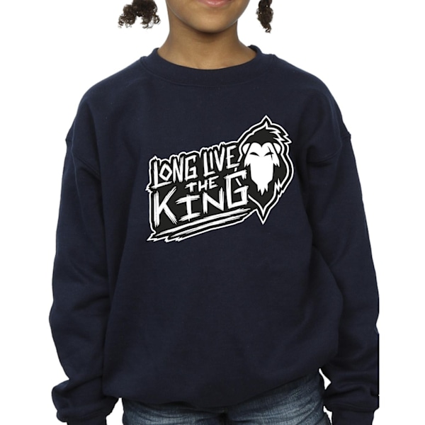 Disney Girls The Lion King The King Sweatshirt 9-11 år Marinblå Navy Blue 9-11 Years