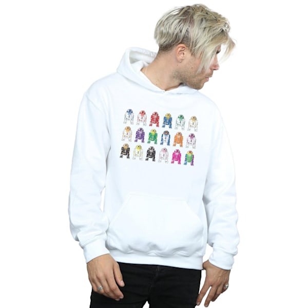 Star Wars Herr R2 Units Hoodie 4XL Vit White 4XL