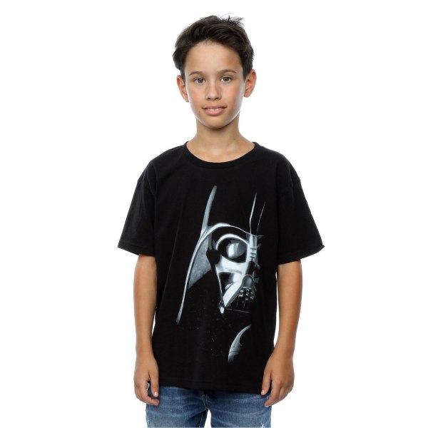Star Wars Boys Darth Vader Face T-shirt 5-6 år Svart Black 5-6 Years
