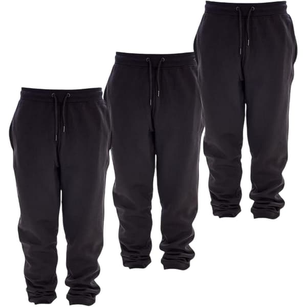 Keanu Barn/Barn Bomullsblandning Vanliga Joggingbyxor (Förpackning Black 5-6 Years