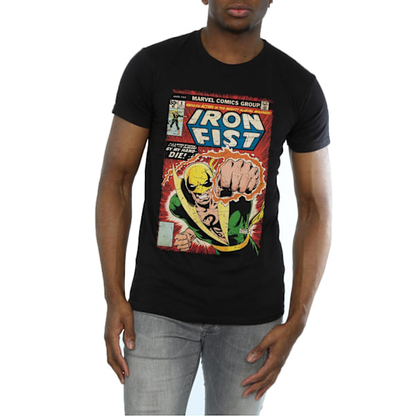 Marvel Iron Fist Cover T-shirt 3XL Svart Black 3XL