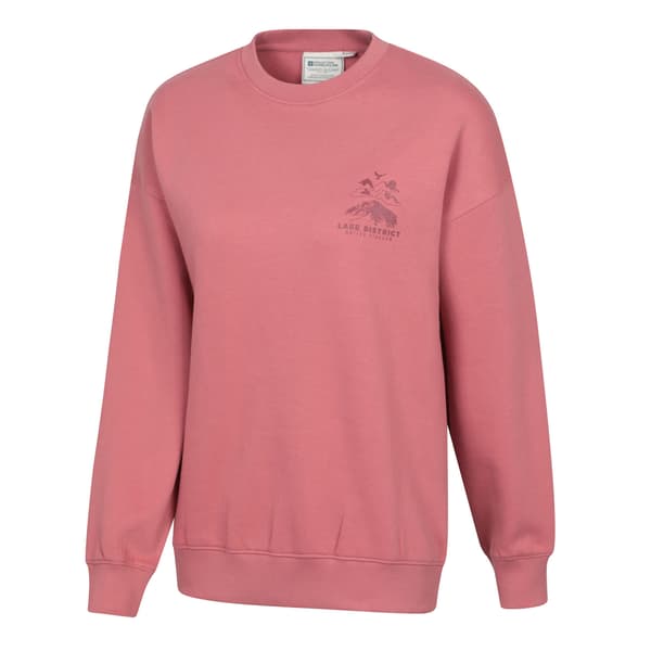 Mountain Warehouse Dam/Dam Lake District Grafisk Tröja Light Pink 10 UK