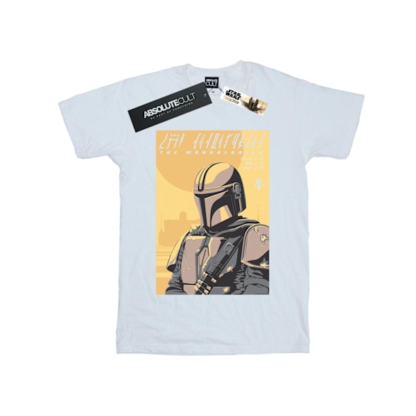 Star Wars Herr The Mandalorian Art Poster T-Shirt 4XL Vit White 4XL