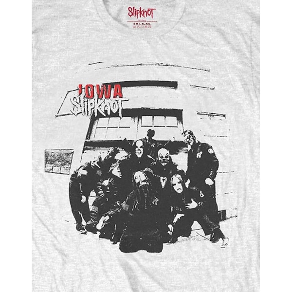 Slipknot Unisex Adult Iowa Track List T-Shirt L Vit White L