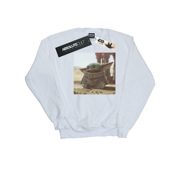 Star Wars Pojkar The Mandalorian The Child Scen Sweatshirt 3-4 År White 3-4 Years