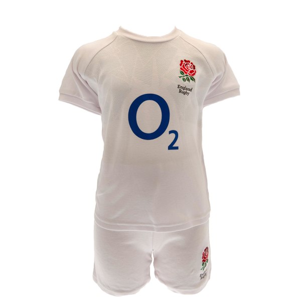 England RFU Baby Home Kit T-shirt & shorts Set 3-6 månader Vita White 3-6 Months