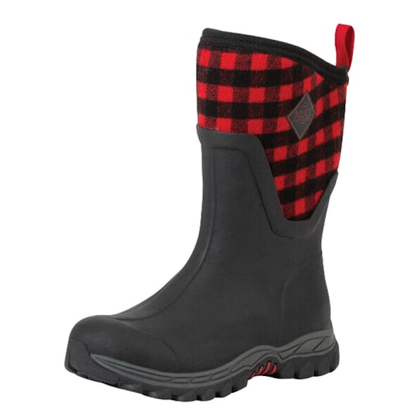 Footsure Dam/Dam Arctic Sport II Mid Cut Wellington Boots Black/Red 4 UK