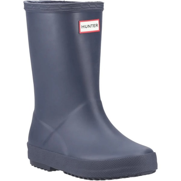 Hunter Barn/Kids First Classic Matta Wellington Stövlar 4 UK Navy 4 UK Child