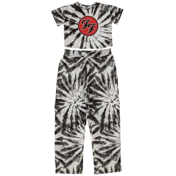 Foo Fighters Dam/Dam Tie Dye Logo Pyjamas Set XL Vit/Bla White/Black XL