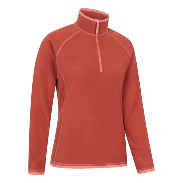 Mountain Warehouse Dam/Dam Montana Half Zip Fleecetröja 4 Burnt Orange 4 UK