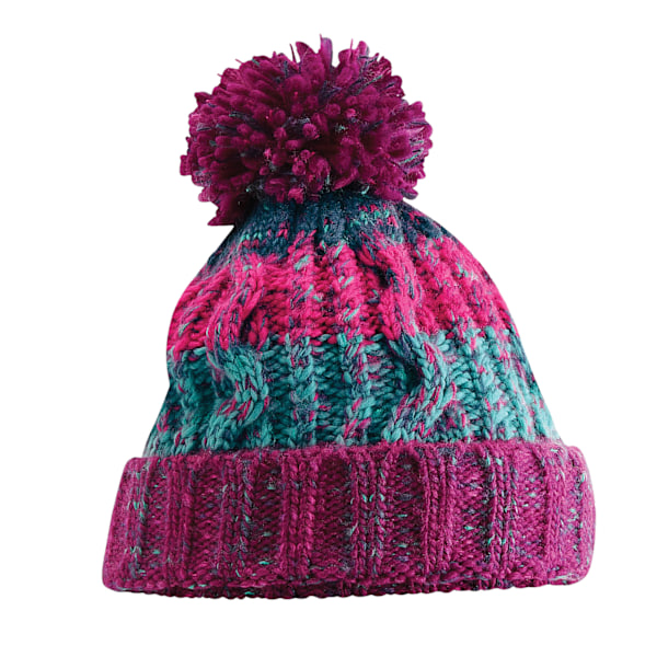 Beechfield Unisex Vuxen Korköppnare Stickad Pom Pom Mössa O Winter Berries One Size