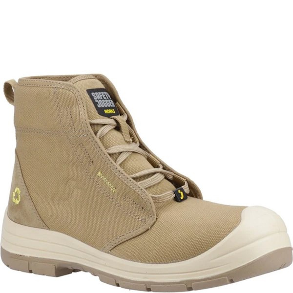 Safety Jogger Herr ECODESERT S1P Mellanhög Säkerhetskängor 13 UK Beige Beige 13 UK