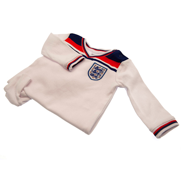 England FA Baby 1982 World Cup Retro Sleepsuit 9-12 månader Vit White 9-12 Months