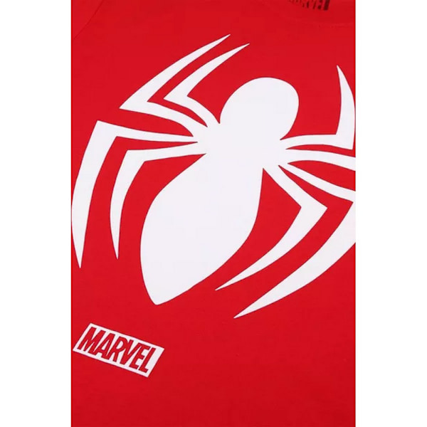 Spider-Man T-shirt för män med logotyp, XXL, röd Red XXL