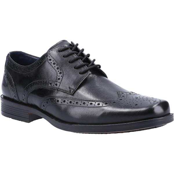 Hush Puppies Herr Läder Brogues 6 UK Svart Black 6 UK