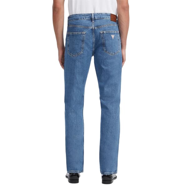 Guess Herr Denim Raka Jeans 32R Mellanblå Medium Blue 32R