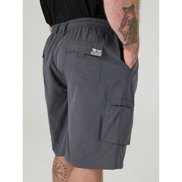 Duke Herr D555 Nick Cargo Shorts med Elastisk Midja M Grå Grey M