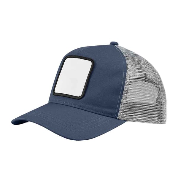 Beechfield Unisex Vuxen 5-Panel Applikation Patch Truckerkeps One Size Slate Blue/Light Grey One Size
