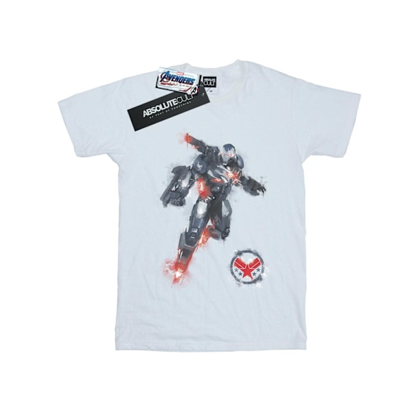 Marvel Pojkar Avengers Endgame Målad War Machine T-Shirt 7-8 År White 7-8 Years