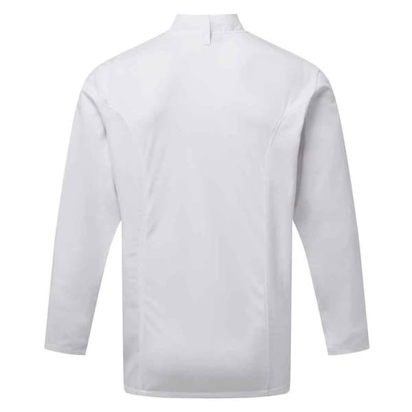 Premier Coolchecker Långärmad Kockjacka för Män 3XL Vit White 3XL