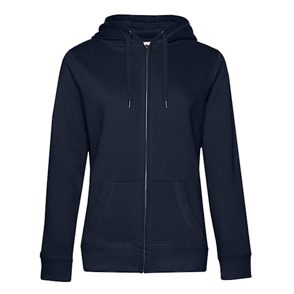 B&C Dam/Dam Queen Hoodie med Hel Dragkedja XL Marinblå Navy XL