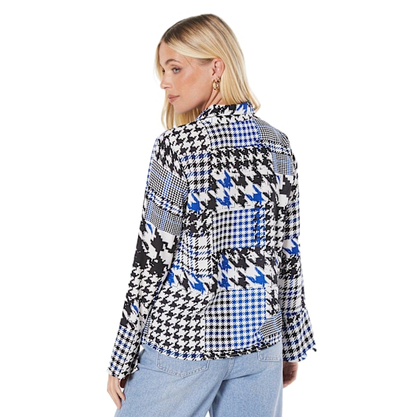 Principles Dam/Dam Dogtooth Krage Petite Skjorta 20 UK M Monochrome 20 UK