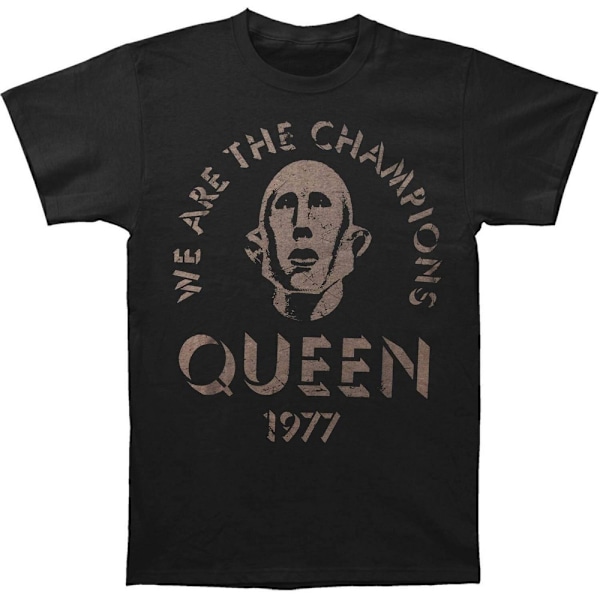 Queen Unisex Adult We Are The Champions T-Shirt S Svart Black S