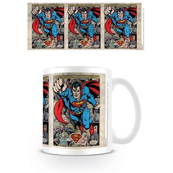 Superman Montage Mug En Storlek Vit/Blå/Röd White/Blue/Red One Size