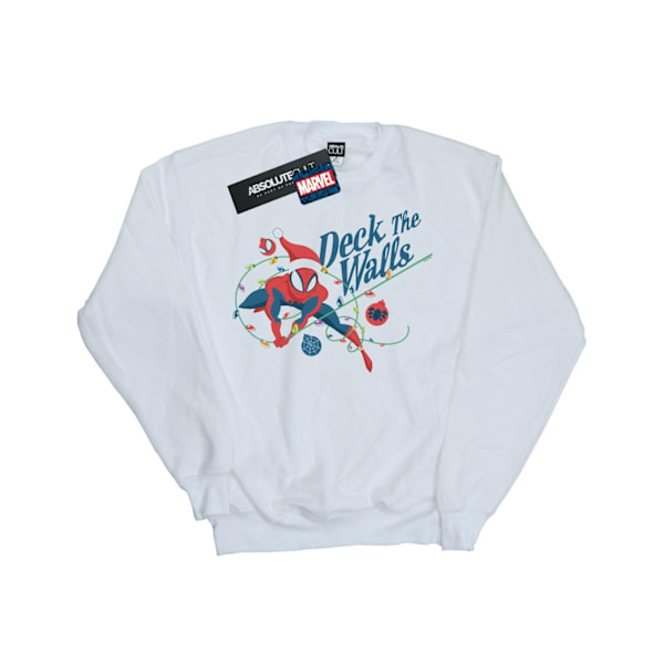 Marvel Mens Spider-Man Deck The Walls Sweatshirt S Vit White S
