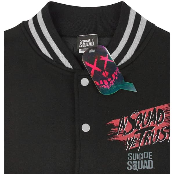 Suicide Squad Herr Varsity Jacka S Gråmelerad/Svart Grey Marl/Black S