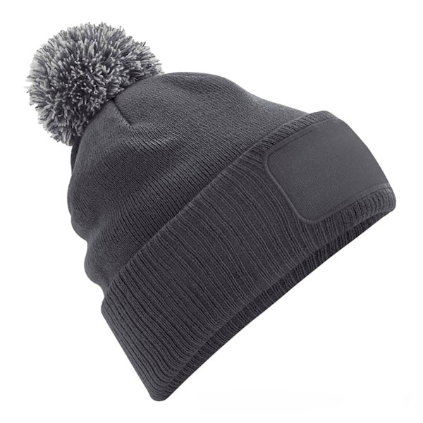 Beechfield Unisex Snowstar Printers Beanie i storlek One Size Grap Graphite Grey/Light Grey One Size