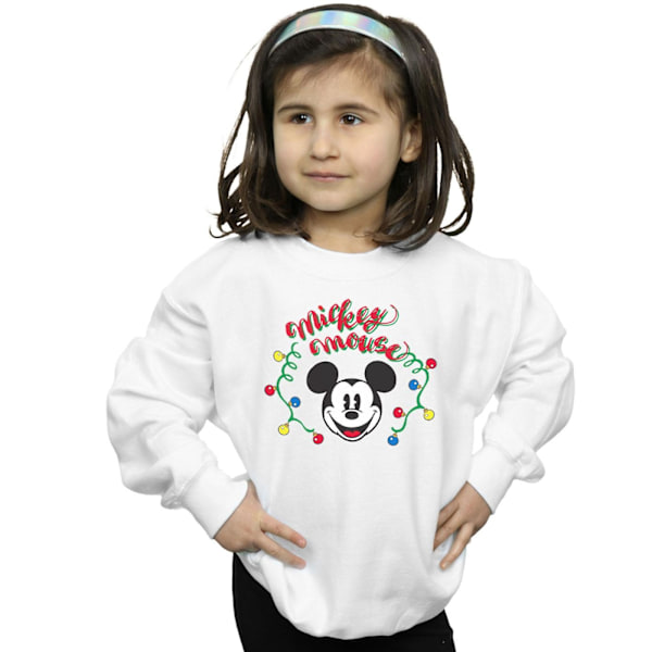 Disney Girls Mickey Mouse Julgransljus Glödlampor Sweatshirt 12-1 White 12-13 Years