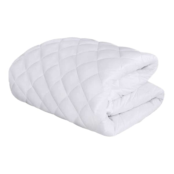 K Collection Quilted Madrasskydd Superking Vit White Superking