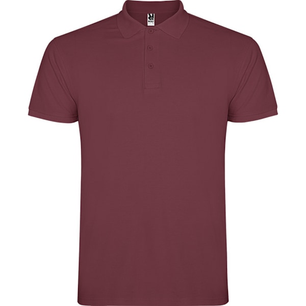 Roly Herr Star Kortärmad Poloshirt L Bär Röd Berry Red L