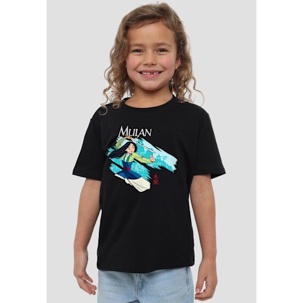 Mulan Barn/Kids Svärd I Vinden T-Shirt 12-13 År Svart Black 12-13 Years